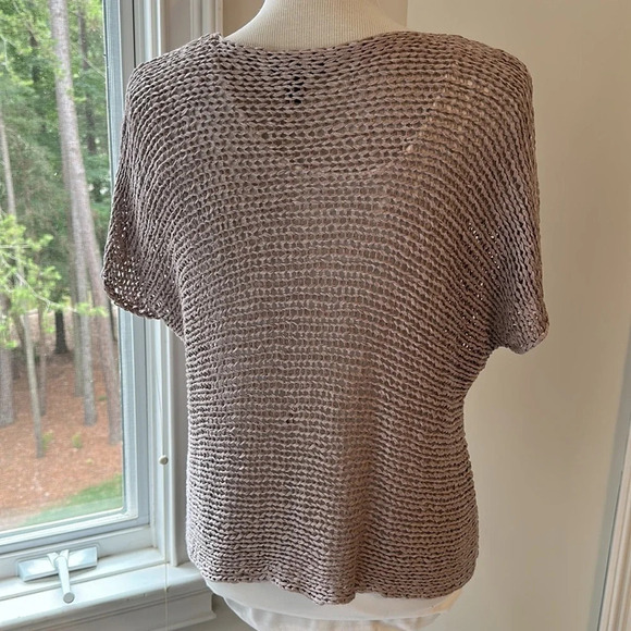 Eileen Fisher - Gorgeous Lightweight Open Weave Sweater, Size XS, Like New - Picture 5 of 8